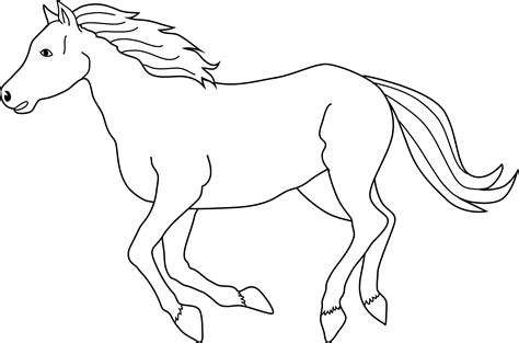 galloping horse coloring page  clip art