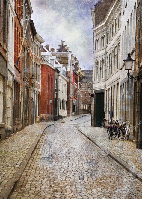 straat van maastricht nederland stockfoto  alkirdep