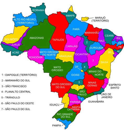 proposed states  brazil  os mapporn