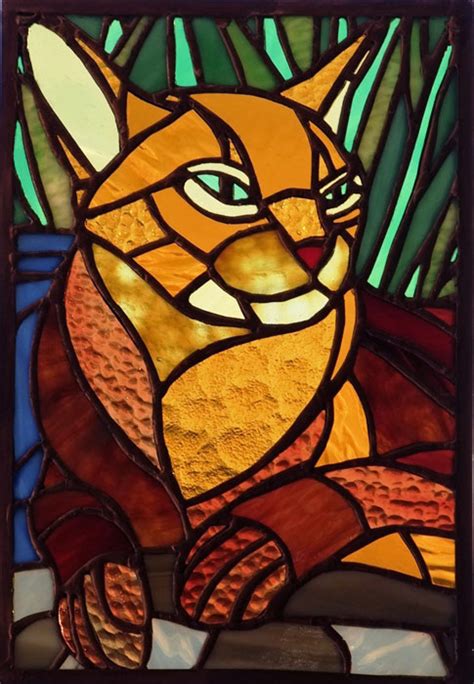 Stained Glass Abyssinian Cat By Oreobot On Deviantart