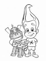 Jimmy Neutron Coloring Pages Printable sketch template