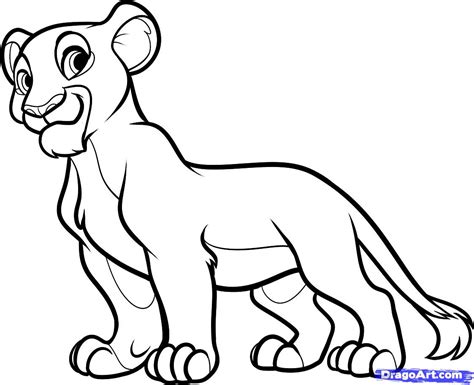How To Draw Nala From The Lion King Step By Step Disney