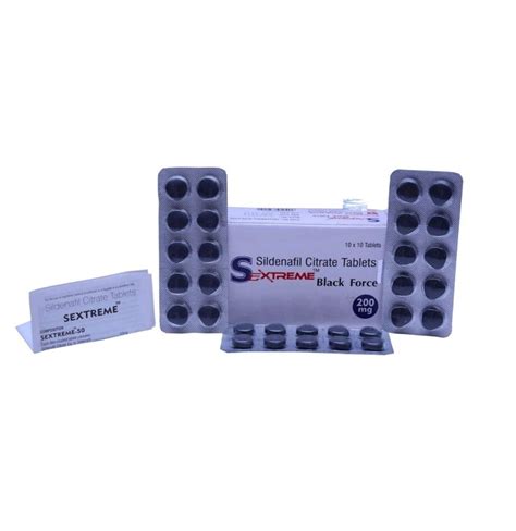 sextreme black force tablets sildenafil 200 mg at rs 399 box