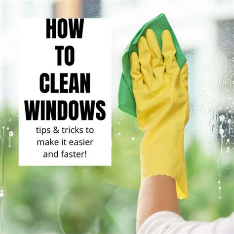 clean windows  happier homemaker