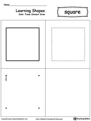 cutting squares worksheet preschool