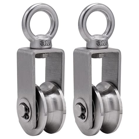 pulley   ball bearings rope pulley fitness stainless steel  pulley  ropes steel