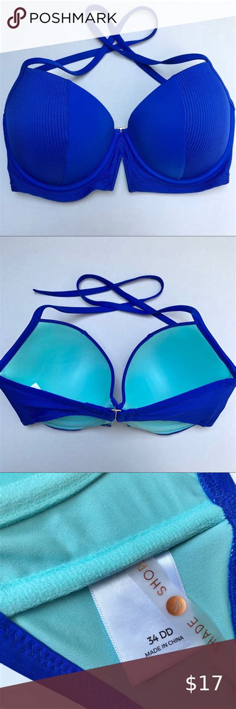 shade and shore royal blue textured bikini top shade and shore royal