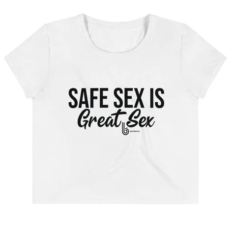 safe sex is great sex all over print crop tee online b holding group llc