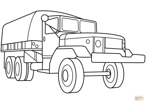 military troop transport truck coloring page  printable coloring