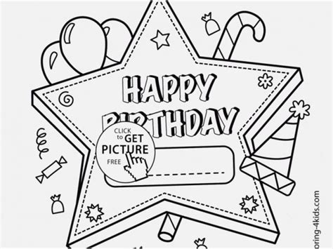 happy  birthday pages coloring pages