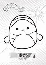 Coloring Squishmallows Pages Xcolorings Ruby Ricky Apr sketch template