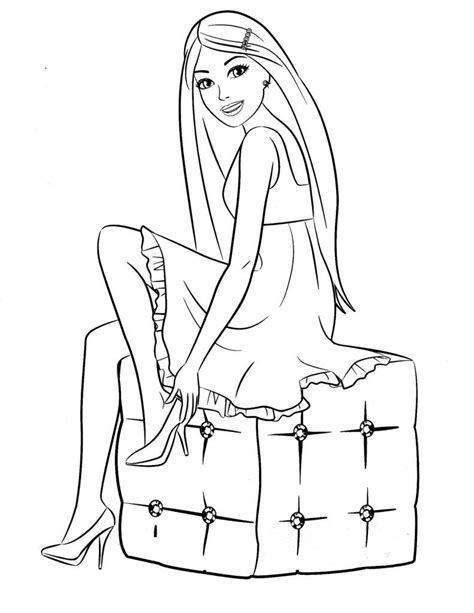 barbie printable coloring pages  hos undergrunnen
