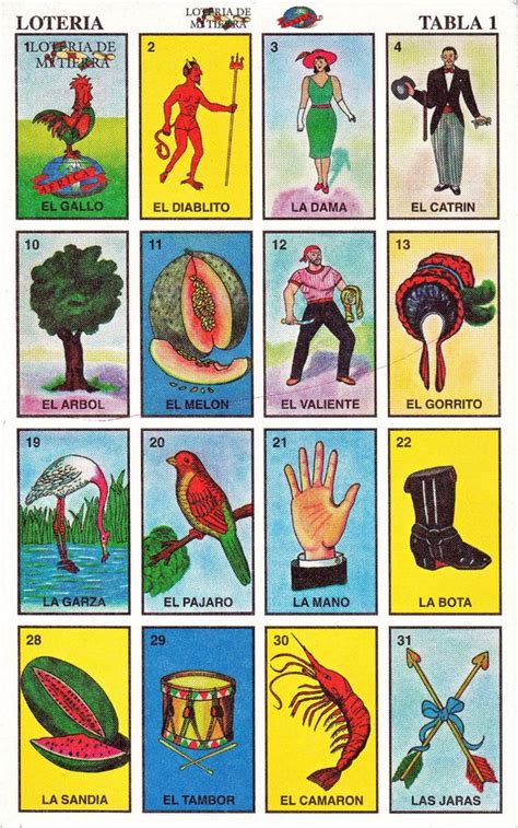 completa 54 cartas de la loteria mexicana para imprimir pdf