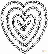Coloring Heart Pages Hearts Ornament Shaped Color Shape Drawing Wings Printable Pattern Chain Colouring Getcolorings Other Supercoloring Getdrawings Disney sketch template