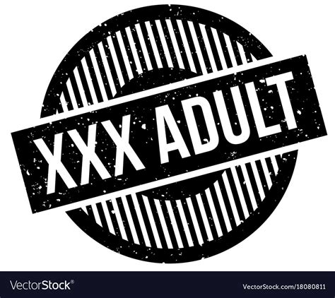 Xxx Adult Rubber Stamp Royalty Free Vector Image