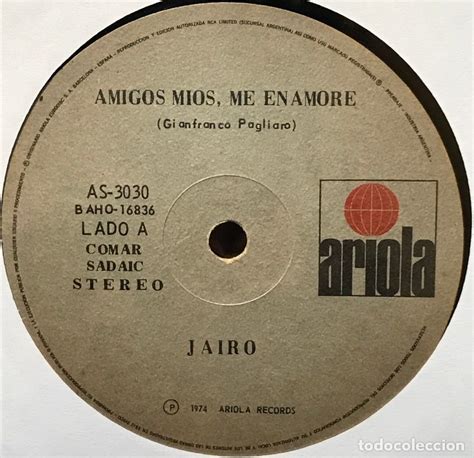 sencillo argentino de jairo año 1974 comprar discos
