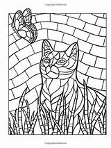 Mosaico Mosaicos Pintar Animais Mosaics Mazurkiewicz Mosaik Visuais Vitrales Ausmalen Vazados Simetricos Gatos Malvorlagen Martinchandra Viatico sketch template