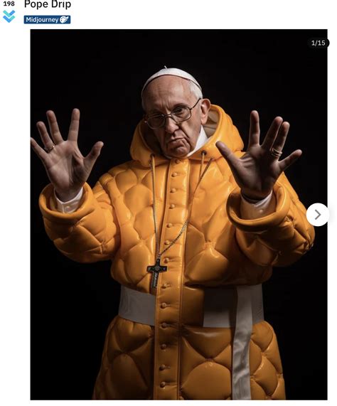 las imagenes del papa francisco   abrigo blanco  son reales se