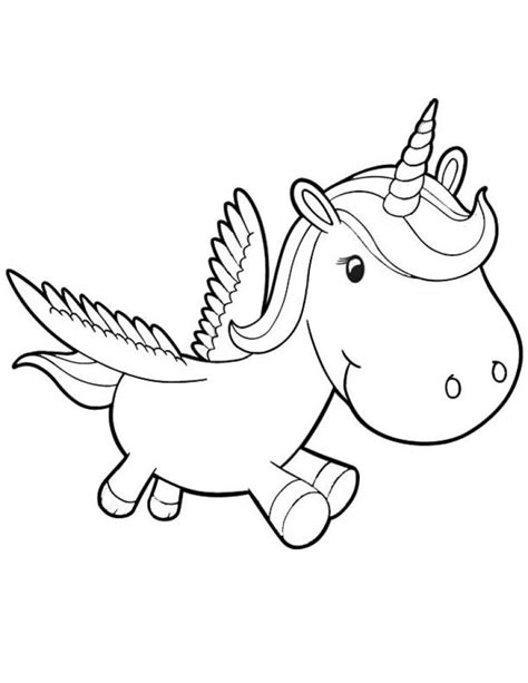 funny baby pegasus learning  fly coloring page letscoloritcom