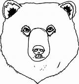 Bear Face Coloring Pages Drawing Getcolorings Printable Color Getdrawings sketch template