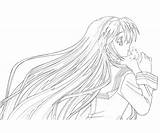 Clannad Sakagami Tomoyo Ice Cream Coloring Pages sketch template