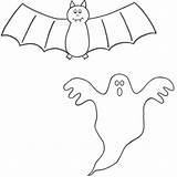 Bat Coloring Pages Printable Print Ghost sketch template