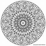 Coloring Mandala Printable Pages Book Adults Kids Meditate Health sketch template