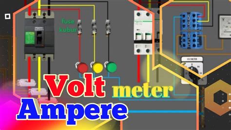 pasang ampere meter  volt meter panel listrik ct current