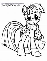 Pony Coloring Little Pages Twilight Sparkle Mlp Kids sketch template