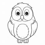 Owls Uiltje Kleurplaat sketch template