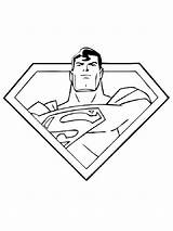 Pages Coloring Superman Logo Boys Printable Recommended sketch template