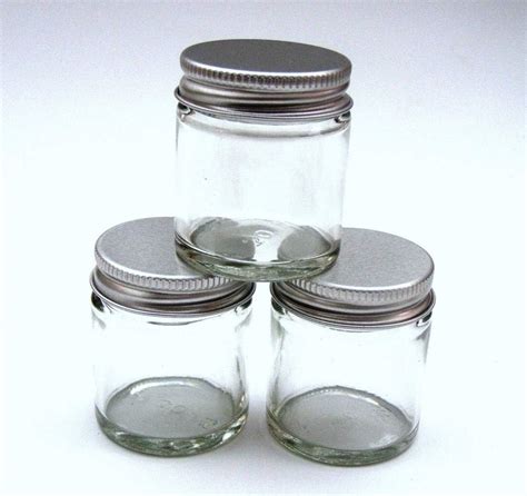 vasetti  vetro trasparente da ml  tappi  alluminio  cosmetici creme fatte  casa