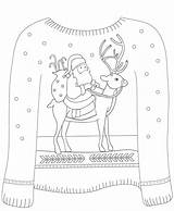 Santa sketch template