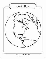 Earth Coloring Globe April Celebrate Freeology Pages Environment sketch template