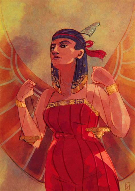 Maat By Ametat Egyptian Goddess Egyptian Gods Mythology Art