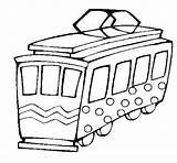 Tram Coloring Coloringcrew Designlooter Trains 93kb 470px sketch template
