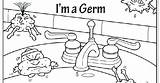 Coloring Pages Bacteria Handwashing Germs Virus Washing Getdrawings Getcolorings Hand Preschoolers Pa Colorings sketch template