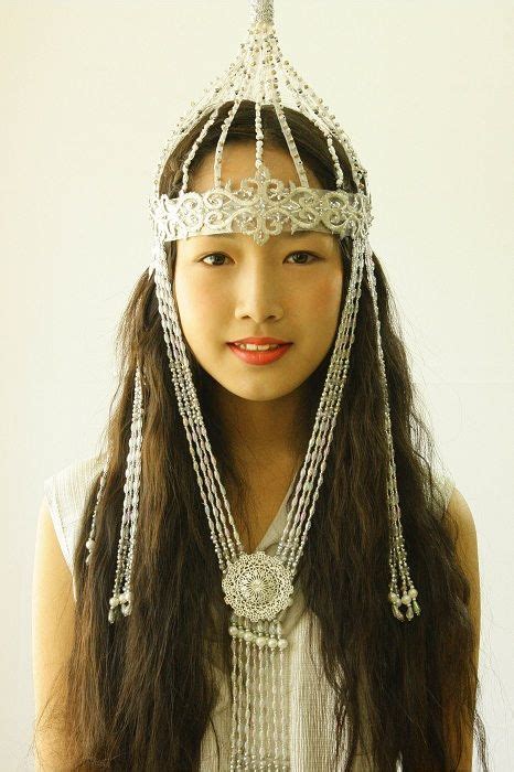 eurasia yakut girl in a headdress siberia russia people of the world beauty beauty
