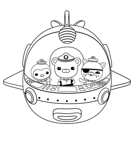 octonauts gups coloring pages  getdrawings