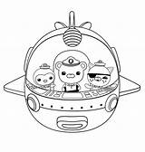 Octonauts Coloring Pages Gups Printable Print Getcolorings Color Getdrawings sketch template