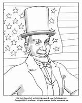 Lincoln Coloring Pages Abraham Printable Popular sketch template