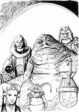 Coloring Pages Hutt Jabba Getcolorings Color sketch template