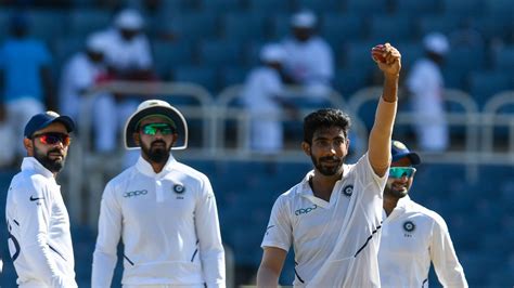 jasprit bumrah takes hat trick  india dominate  test
