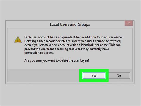 delete user accounts  windows   steps  pictures