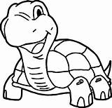 Tortoise Coloring Getcolorings Smile sketch template