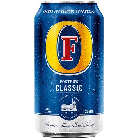 foster s classic lager can 375ml woolworths