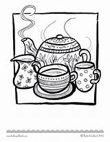 Coloring Colouring Teacups Tea Adult Adults Sheets Books Doodle Popsugar Printable Goddard Tasha Printables Colour Cups Pl sketch template