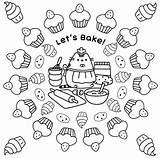 Coloring Pages Pusheen Cartoon Cat Cute Kitty Printable Discover Girls sketch template