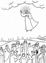 Ascension Jesus Coloring Pages Bible Crafts Matthew 28 Sunday School Commission Great Ascensione Gesù Di Sheets Kids Printable Colouring Preschool sketch template