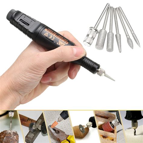 pcs diy electric engraving tool engraver carved   jewelry metal glass wood crafts